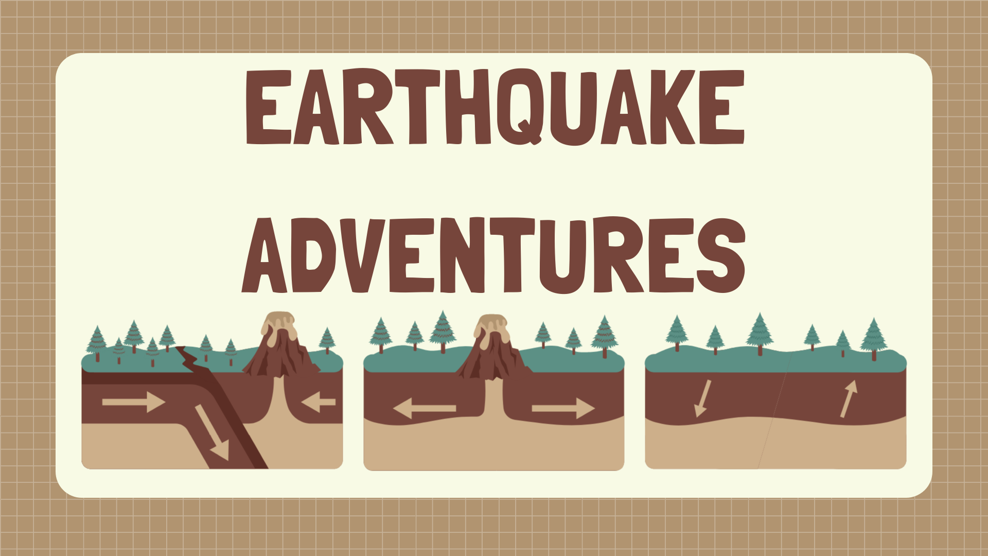 Earthquake adventures program cover
