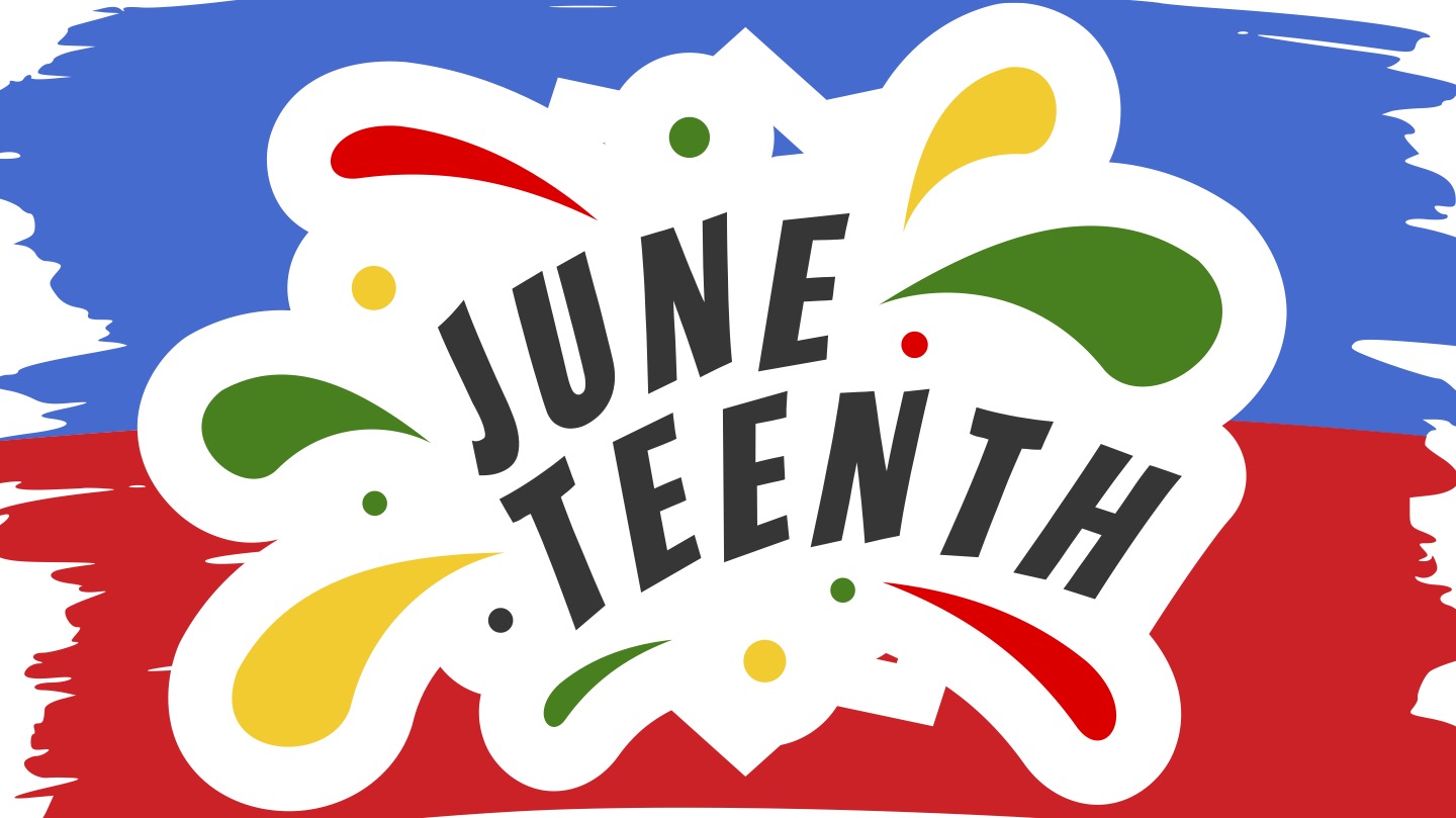 event graphic with the word Juneteeth