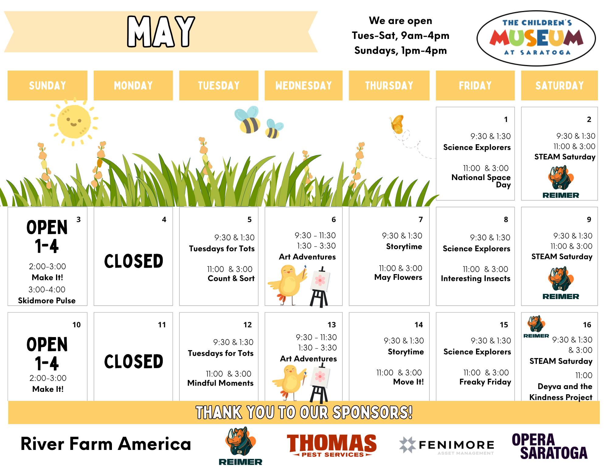 June 15 to 31 2025<br />
Calendar of Events